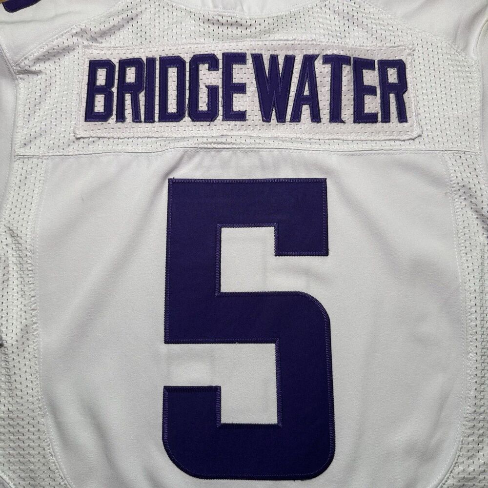 Nike Minnesota Vikings Teddy Bridgewater On Field Jersey Size 44 NFL #5 White - Picture 5 of 9